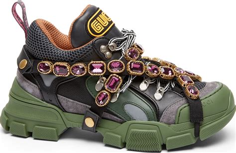 gucci flashtrek hiking sneakers|gucci jeweled sneakers price.